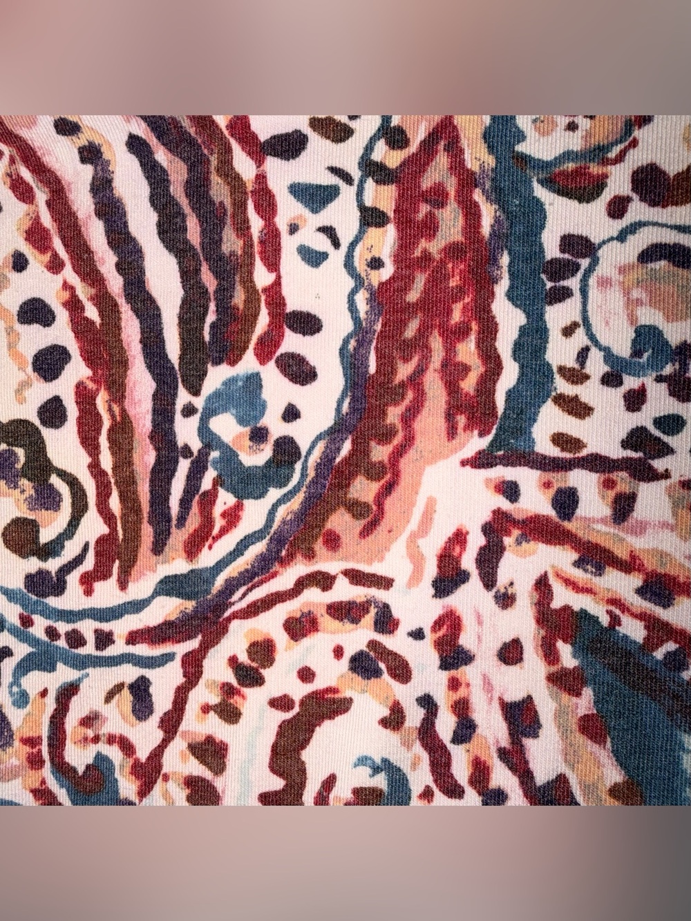 NWOT WESTBOUND Women’s Paisley Tie-Front Top in Pink ,Peach and Navy Size 1X - Picture 7 of 12
